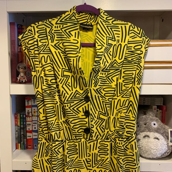 Nooworks Pants - NOOWORKS Yellow and Black Magic Suit Jumpsuit